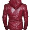 Arrow Season 3 Colton Haynes Hooded Leather Jacket