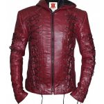 Red Leather Arrow 3 Arsenal Roy Harper Jacket