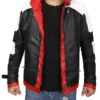 Batman Arkham Knight Jason Todd Red Hooded Leather Jacket