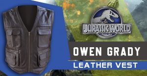 Jurassic World Owen Grady Leather Vest