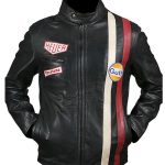 Buy Le Mans Steve McQueen Leather Jacket Black - JacketsJunction