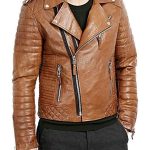 Men's Boda Skins Kay Michaels Leather Biker Jacket