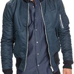 Mens Cordura Bomber Jacket Blue