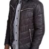 Mens Cordura Bomber Jacket Black Front