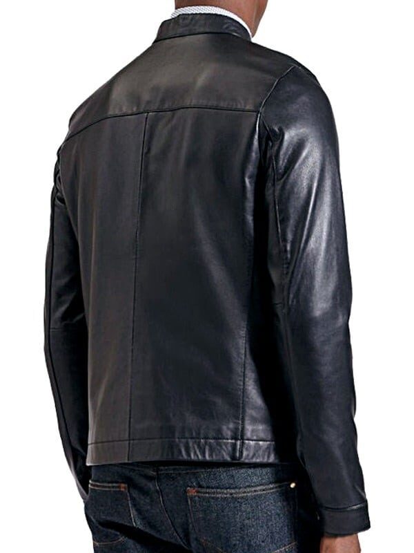 Men's Green Biker Leather Jacket | Flash Sale | Jackets Junction