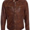 Men's Rustic Biker Leather Jacket