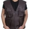 Jurassic World Chris Pratt Owen Grady Leather Vest