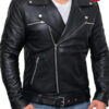 The Walking Dead Negan Leather Black Jacket