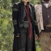 Ming Jumanji The Next Level Awkwafina Black Long Coat 1