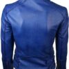 Women-Slim-Fit-Diamond-Quilted-Leather-Biker-Jacket-Blue-2