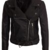 Short Body Leather Motorcycle Jacket