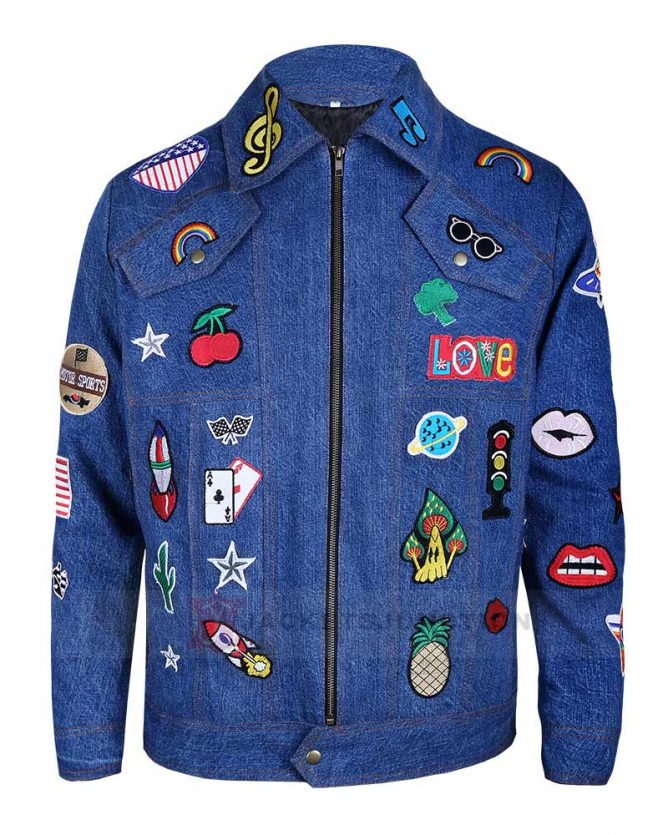 Elton John Denim Jacket | Taron Egerton Rocketman Jean Jacket