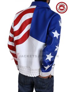 Buy American Flag Vanilla Ice Leather Jacket Biker Style