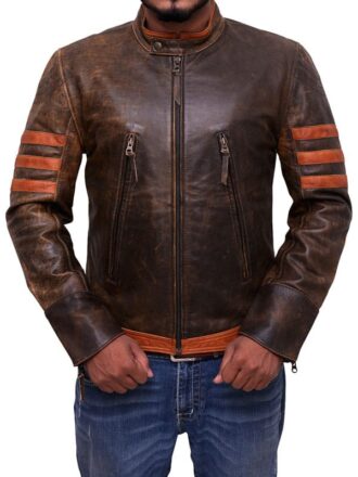 Buy Orignel Brown Leather X-Men Wolverine Jacket Top Rated