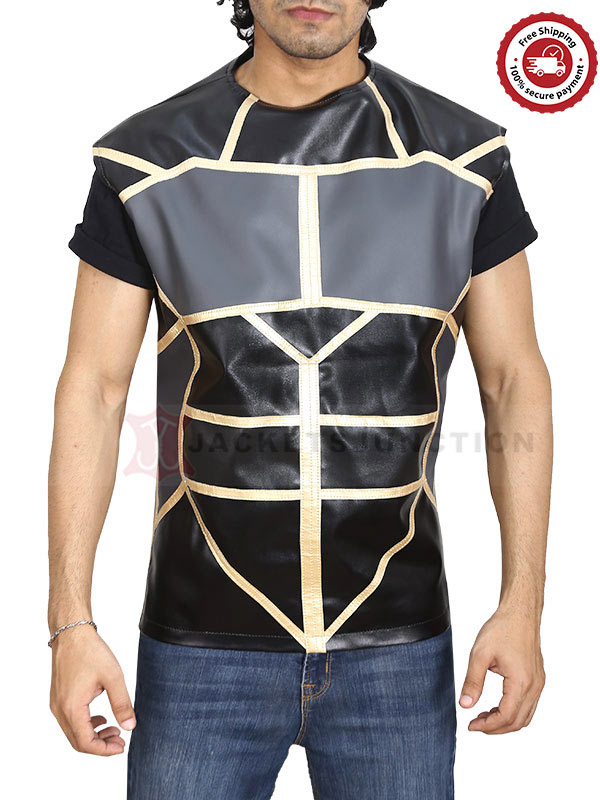 Seth Rollins WWE Black Leather Vest