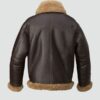 Brown Shearling Leather Jacket