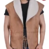 Clint Eastwood Shearling Leather Vest