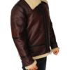 Mens Brown Shearling Jacket