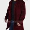 Mens Mid Length Velvet Coat