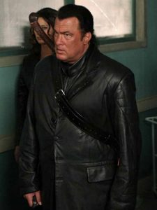 Steven Seagal Against the Dark Trench Coat - JacketsJunction