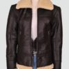 Women Brown Leather Jacket