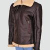 Women Shearling Leather Jacket