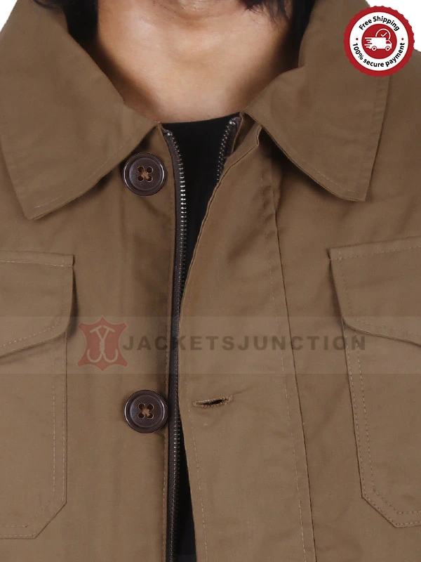 Yellowstone John Dutton Brown Cotton Jacket - JacketsJunction