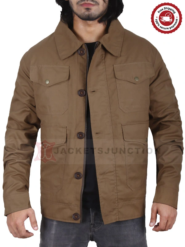 Yellowstone John Dutton Brown Cotton Jacket