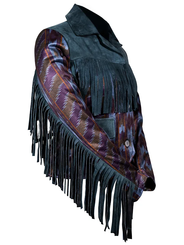 Maeve Fringe Leather Jacket