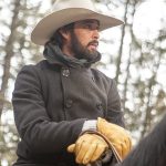 Ryan Bingham Yellowstone Black Peacoat