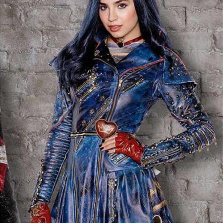 Sofia Carson Descendants 2 Evie Studded Leather Jacket