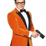 Taron Egerton Kingsman Eggsy Orange Tuxedo