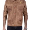 Yellowstone Luke Grimes Brown Leather Jacket