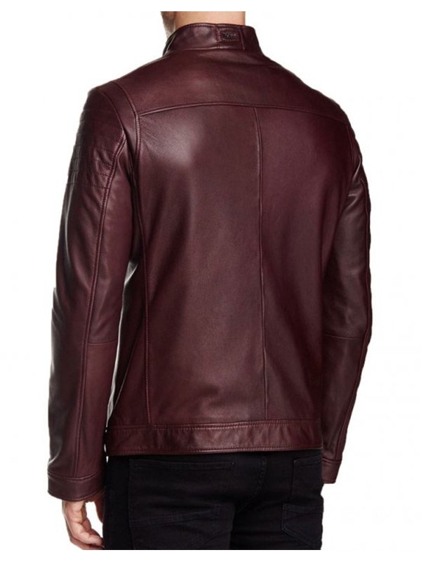 Arrow Oliver Red Aviator Cafe Racer Jacket