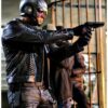 Arrow Season 4 David Ramsey Black Leather Biker Jacket