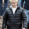 Aziraphale Good Omens Black Puffer Hooded Jacket