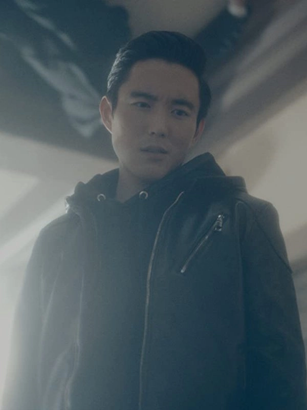 Ben Hargreeves The Umbrella Academy Hooded Leather Jacket