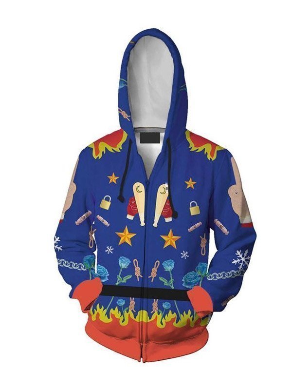 Birds Of Prey Harley Quinn Blue Hoodie - JacketsJunction