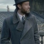 Fantastic Beasts 2 Albus Dumbledore Grey Corduroy Coat