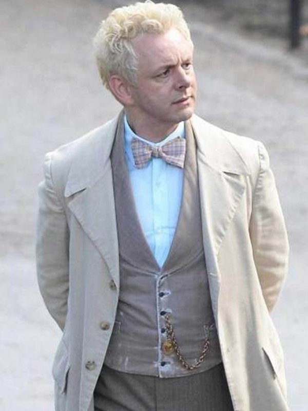 Good Omens Aziraphale Off White Coat