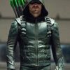 Green Arrow season 5 Oliver Queen Leather Jacket