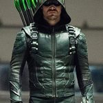 Green Arrow Oliver Queen Leather Jacket