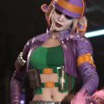 Injustice 2 Harley Quinn Purple Leather Jacket