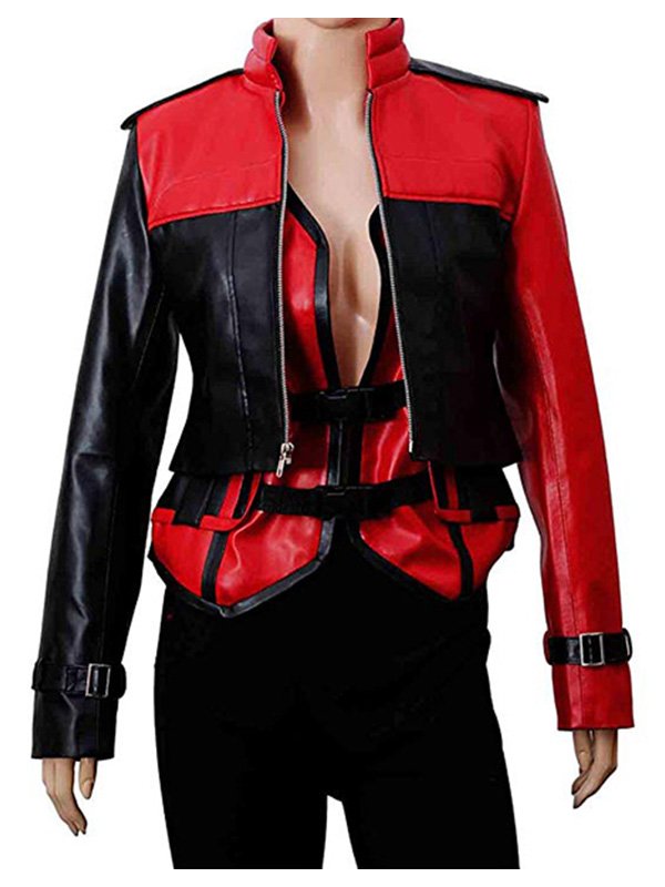 Injustice 2 Harley Quinn Red & Black Jacket