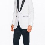 Mens Classic Black And White Tuxedo