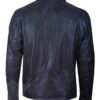 Mens Style Real Quilted Black Leather Jacket