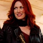 Mireille Enos Good Omens Black Leather Jacket