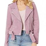 Nini High School Musical Pink Biker Leather Jacket