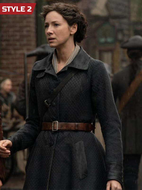 Outlander S03 Claire Randall Wool Coat Half