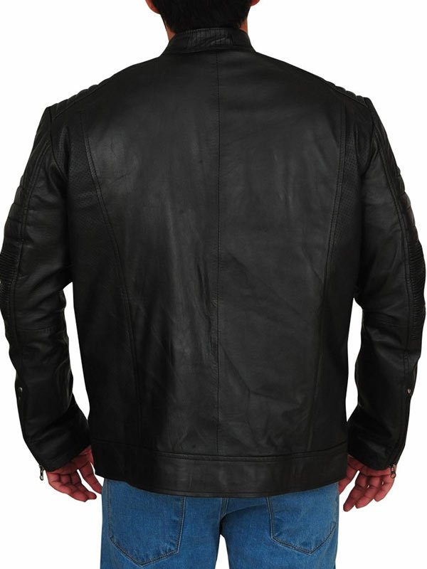 Riverdale Jordan Calloway Black Cafe Racer Leather Jacket